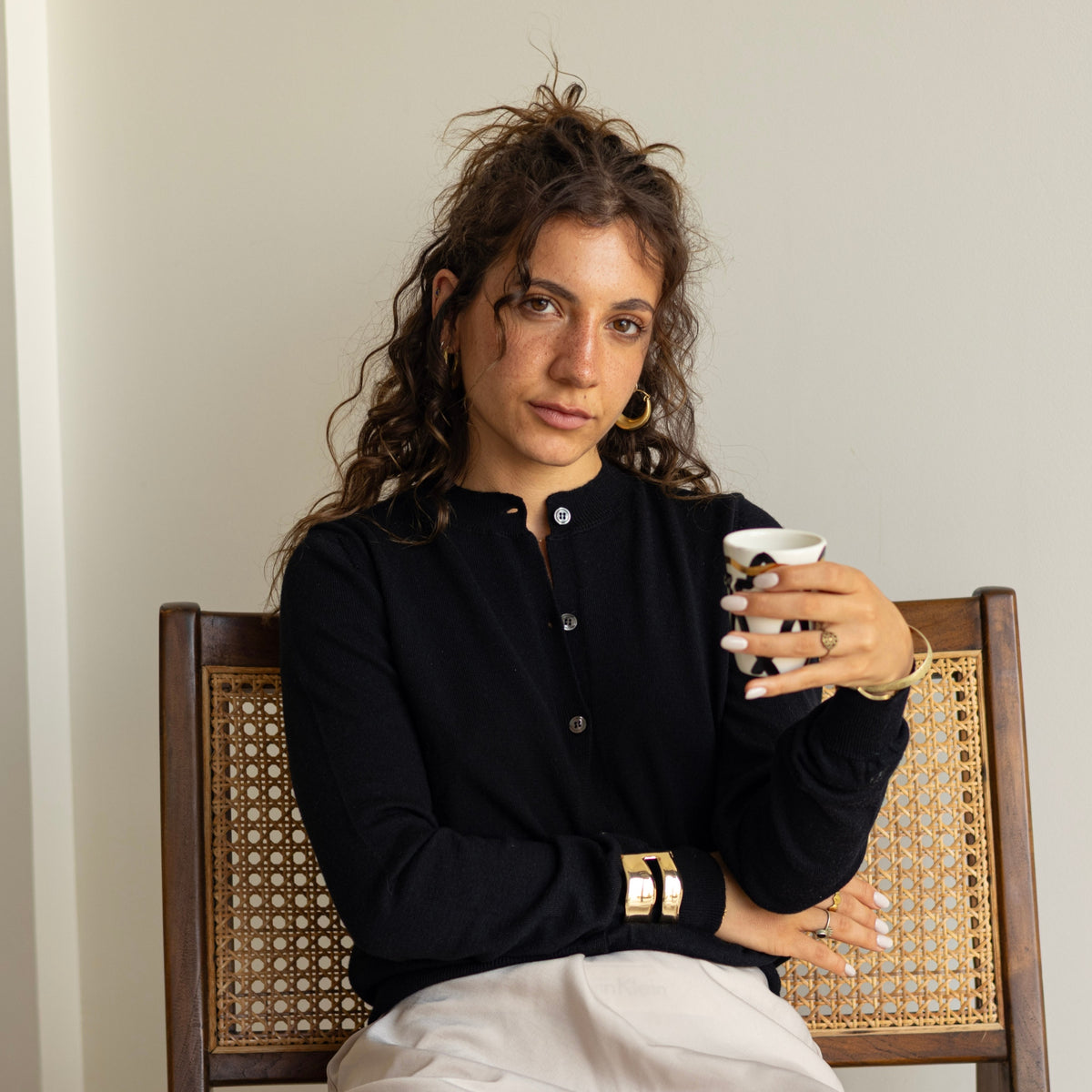 Le Cardigan en Laine Mérinos — Noir