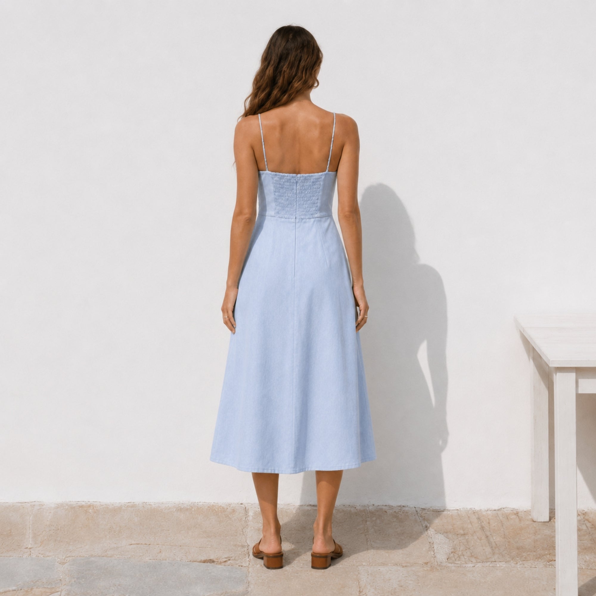 Robe midi en lin