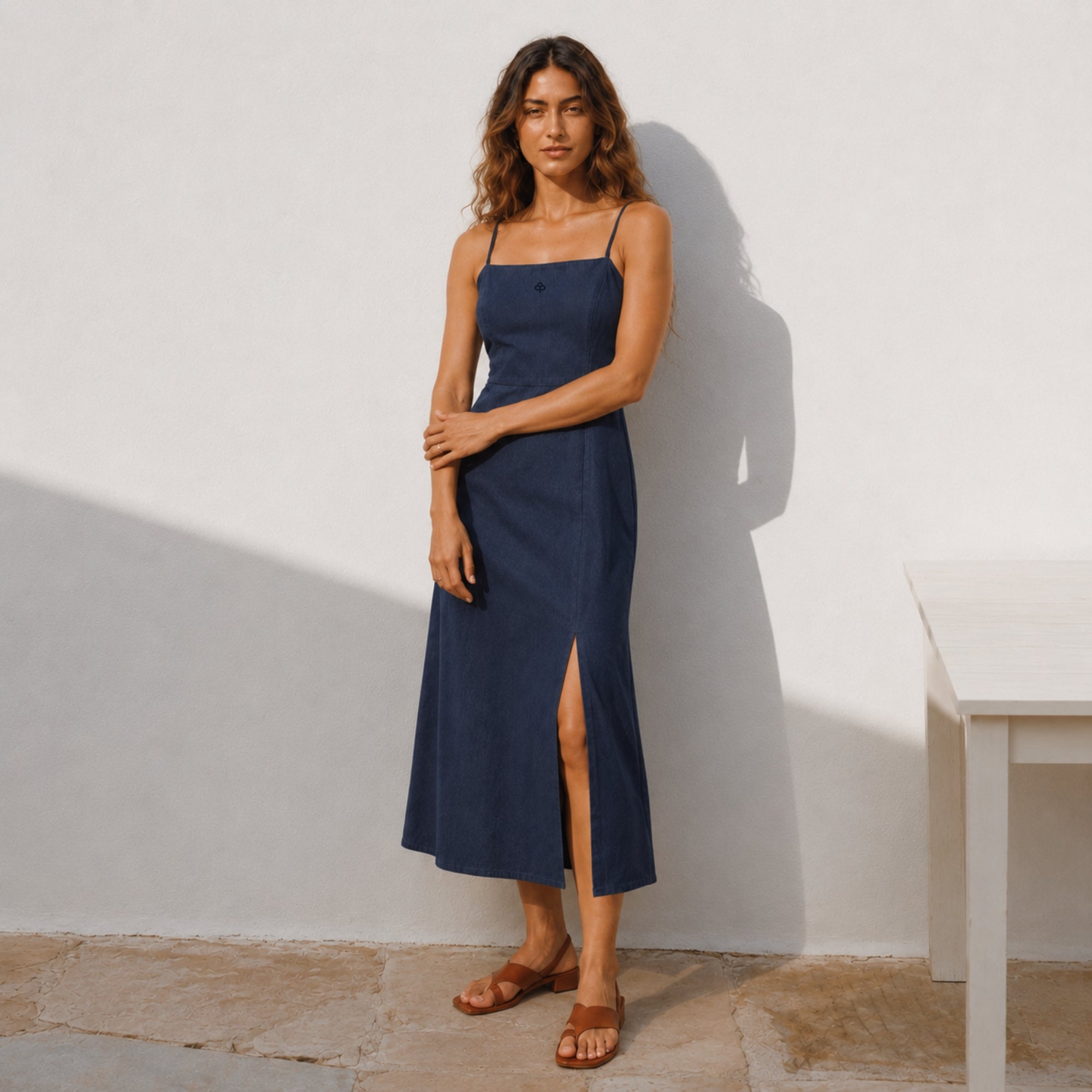 Robe Midi Coton Lin