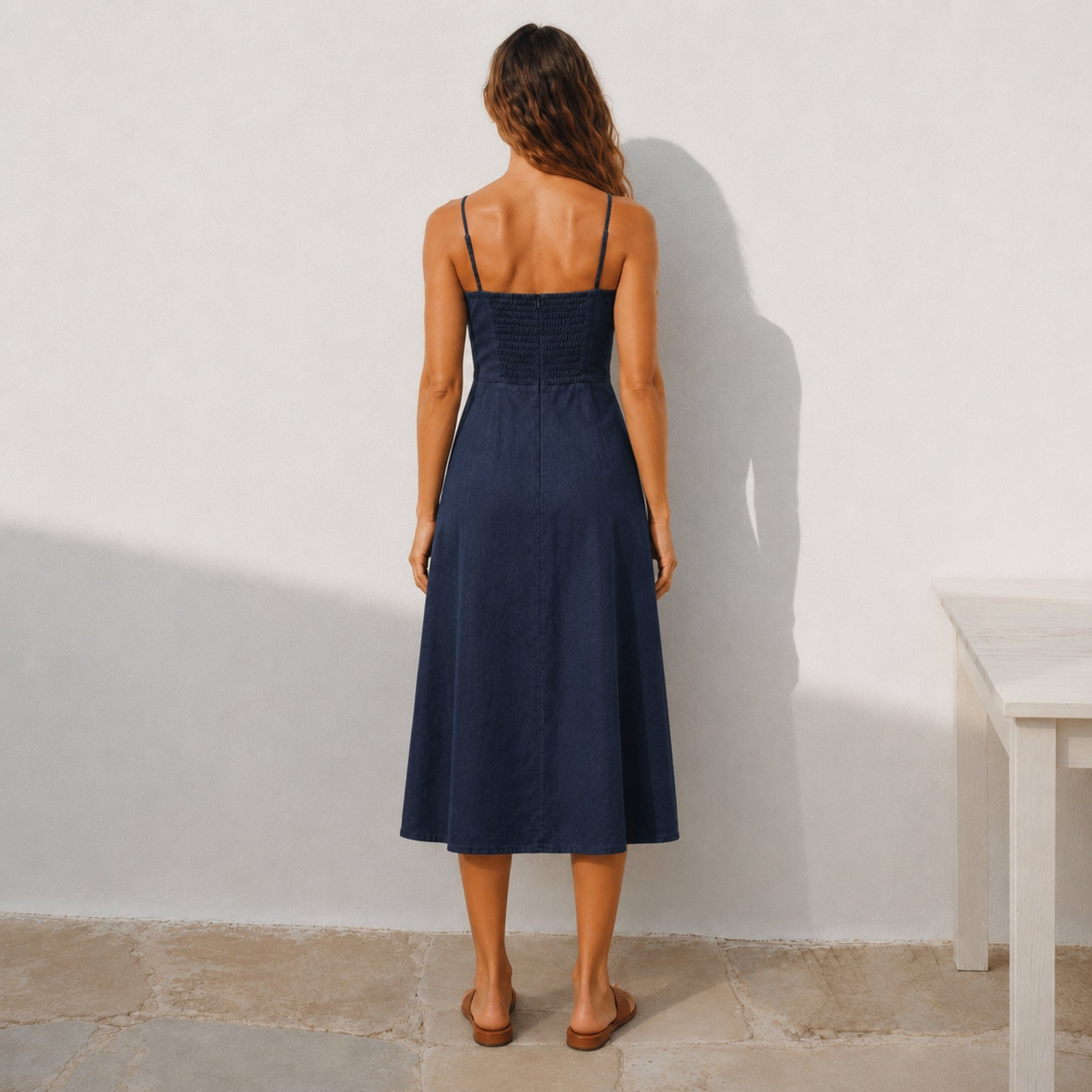 Robe midi en lin
