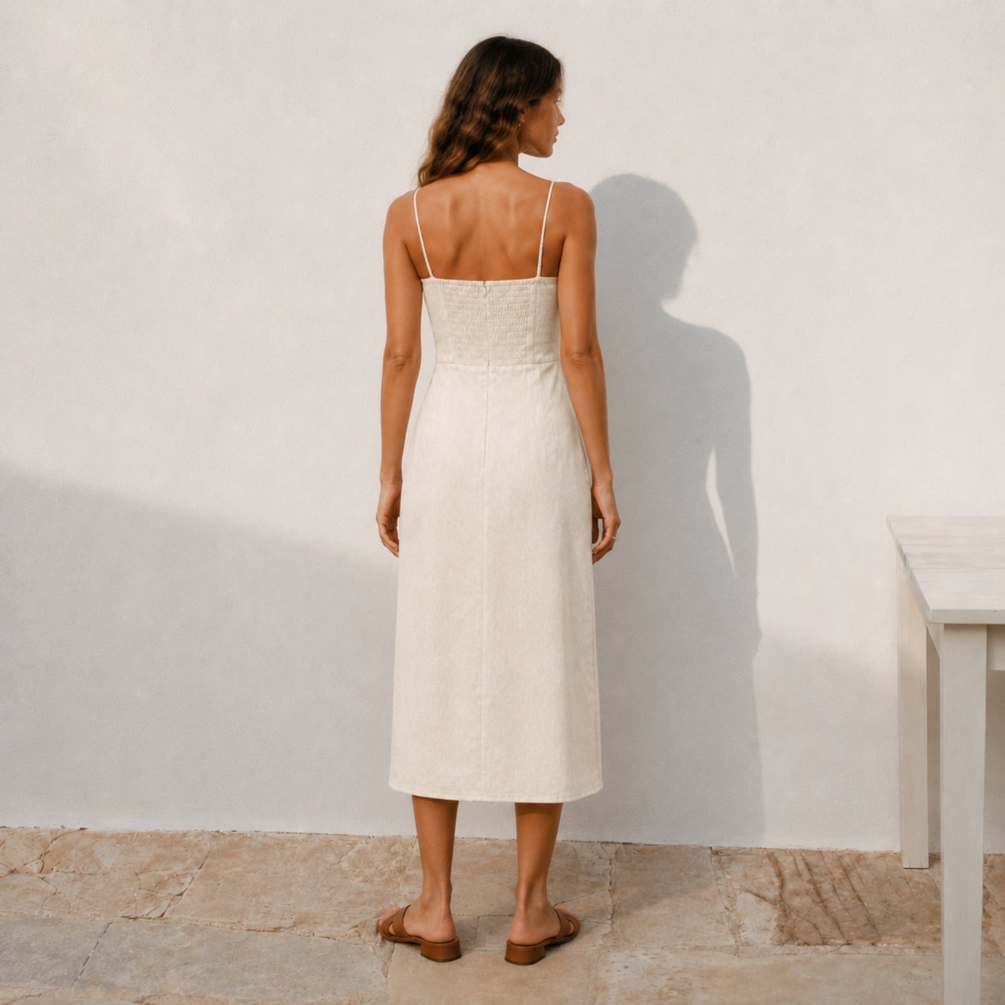 Robe midi en lin