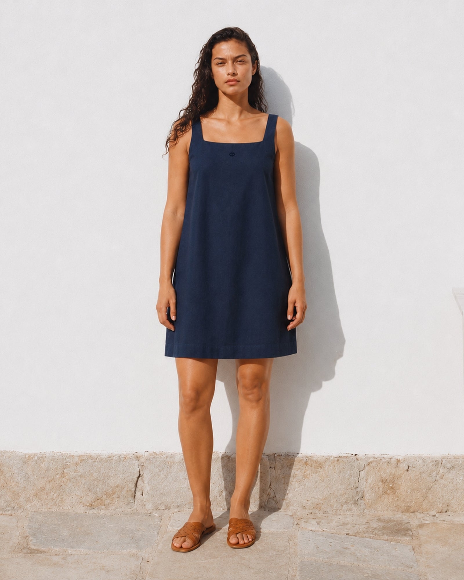 Robe mini en lin