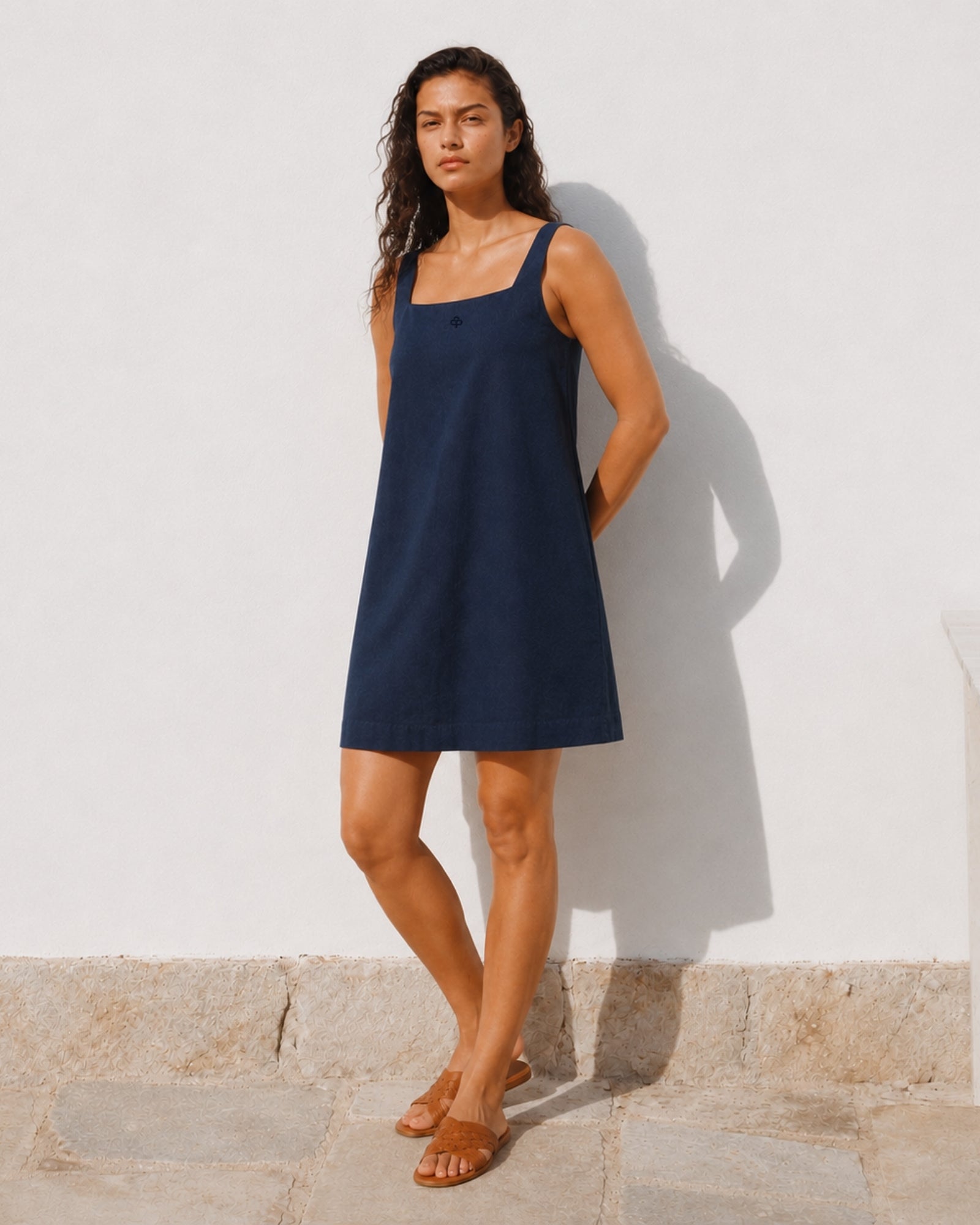 Robe mini en lin