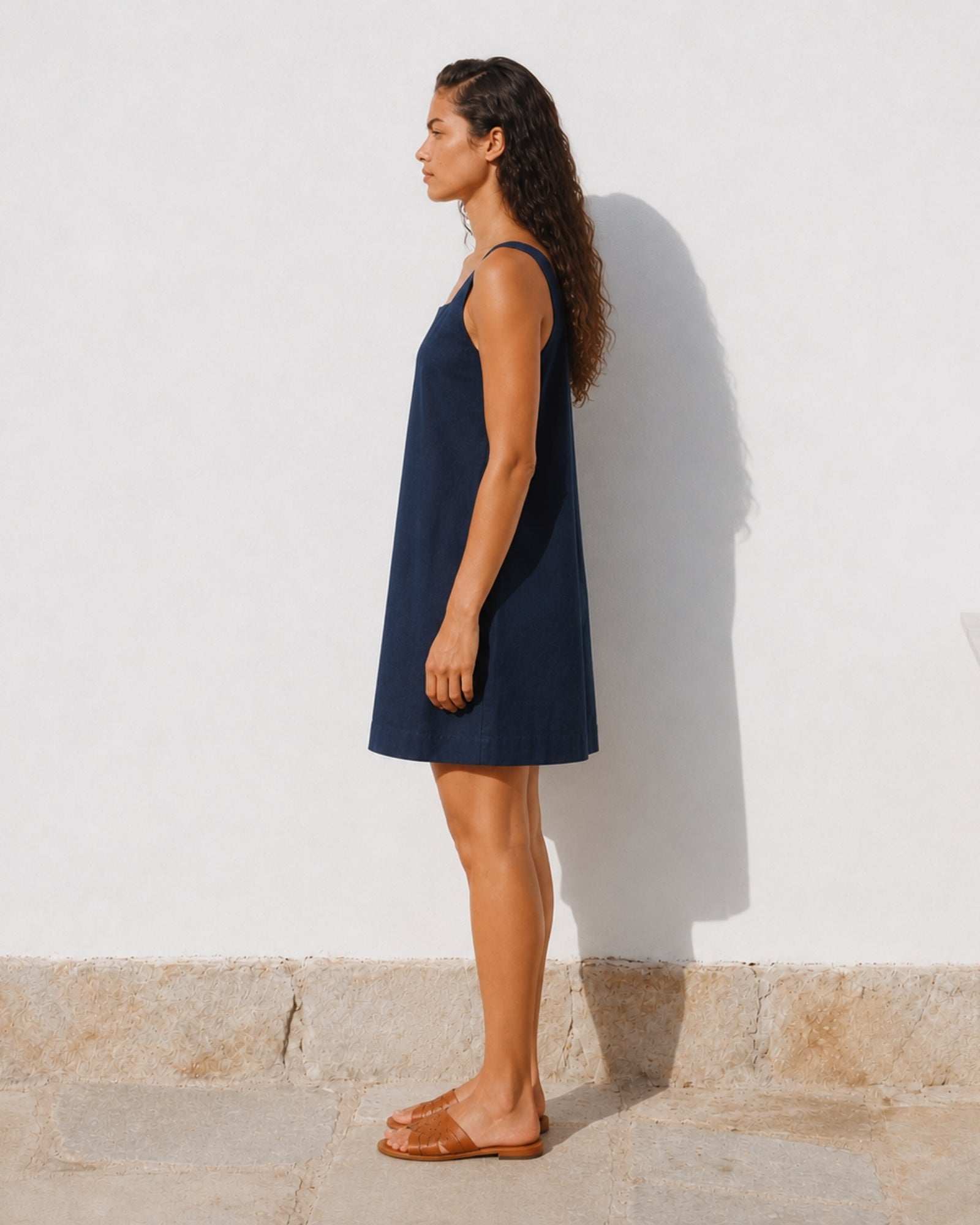 Robe mini en lin