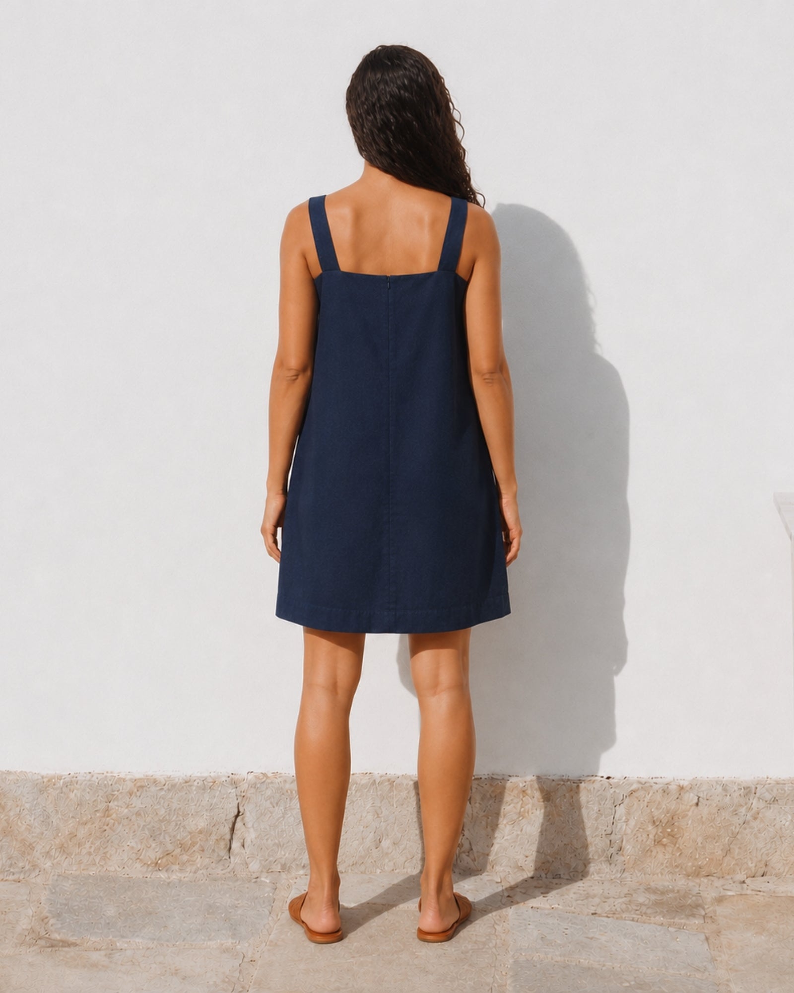 Robe mini en lin