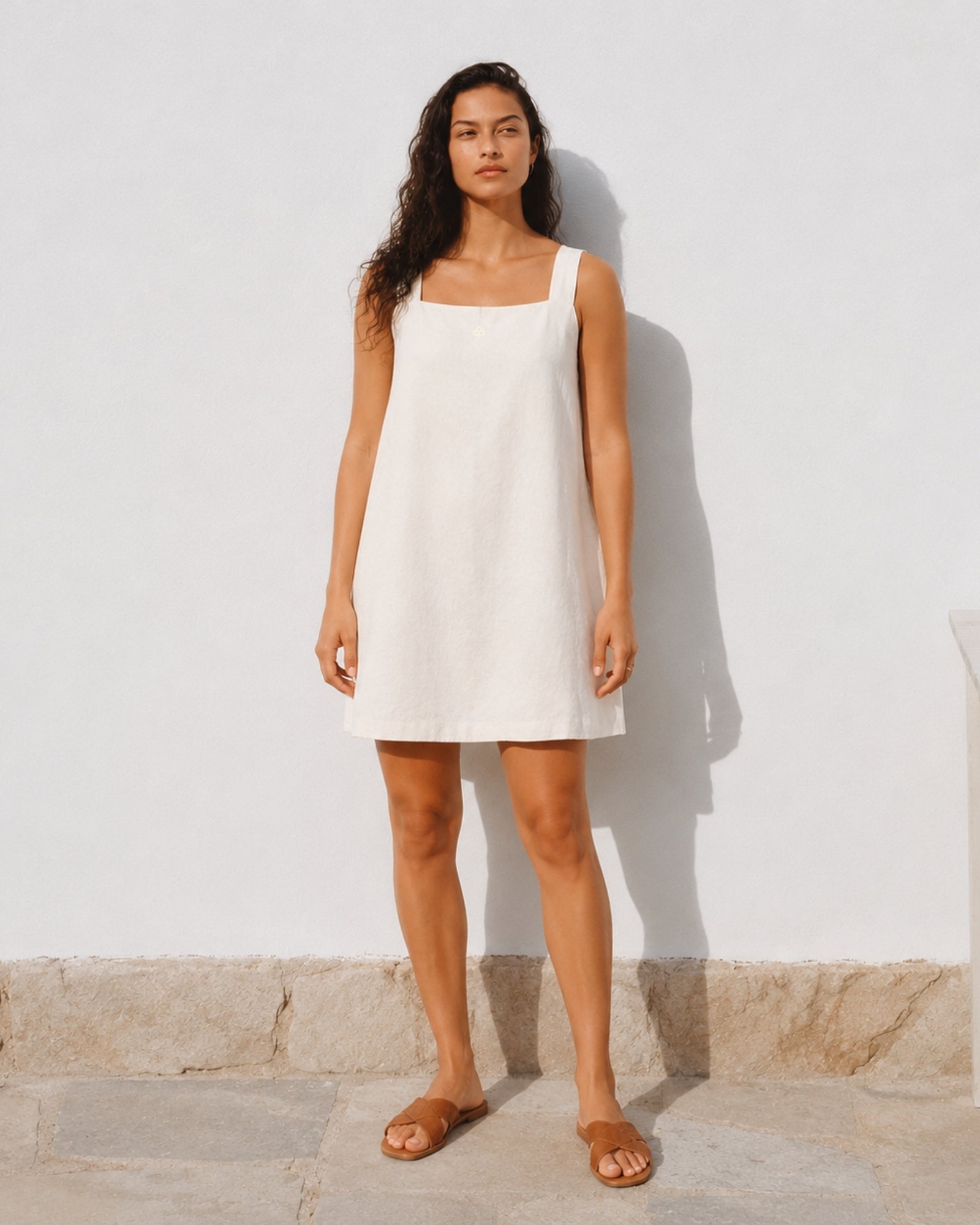Robe mini en lin