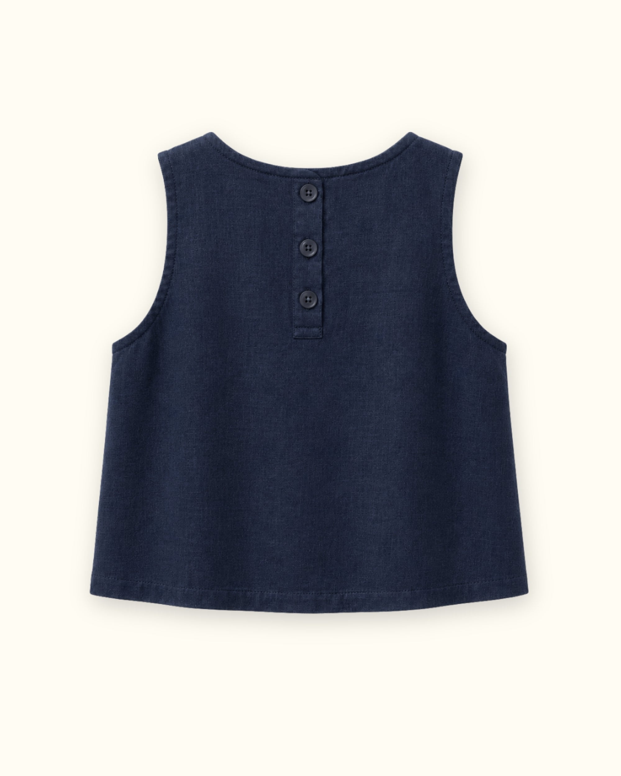 Sleeveless Linen Top