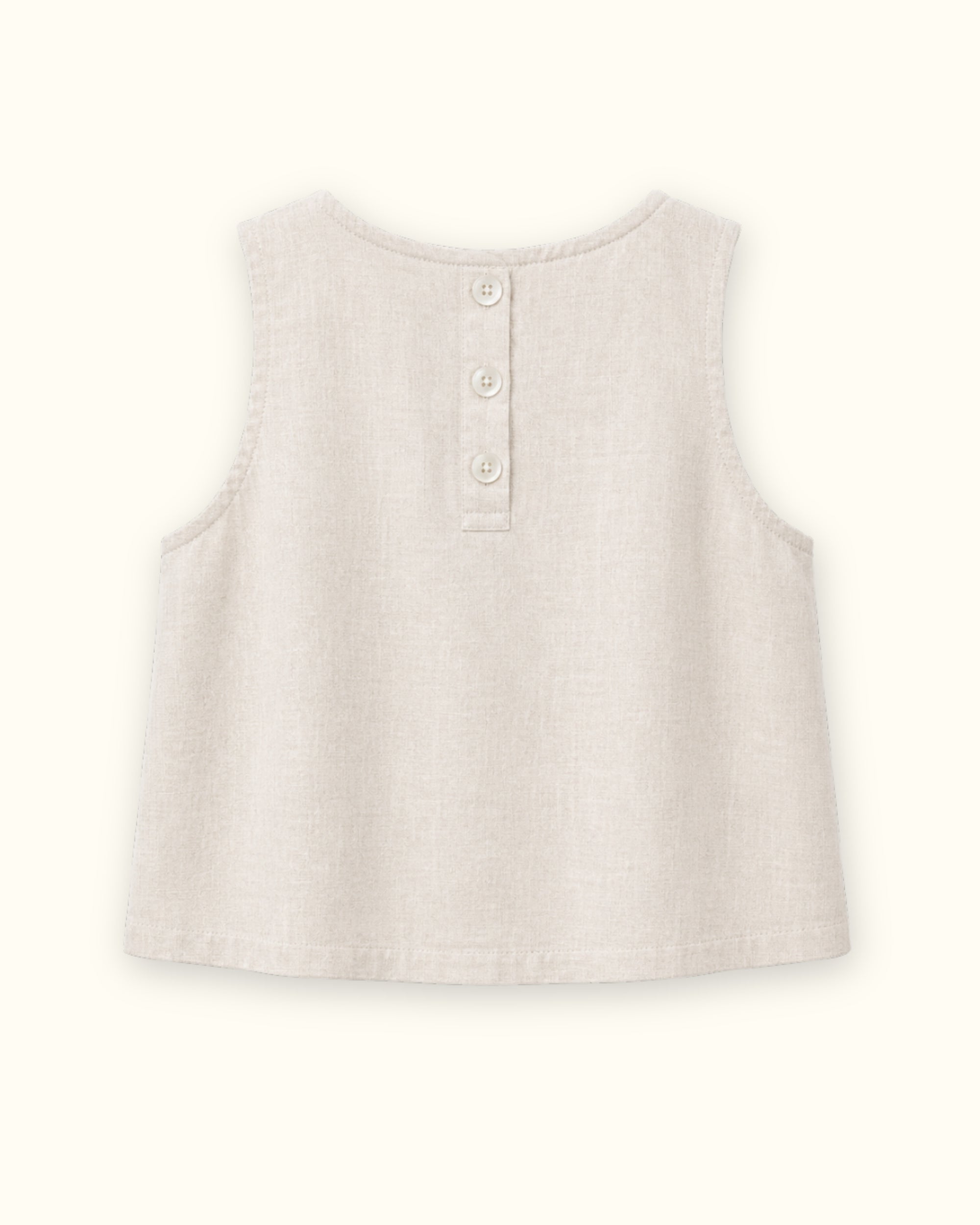 Sleeveless Linen Top