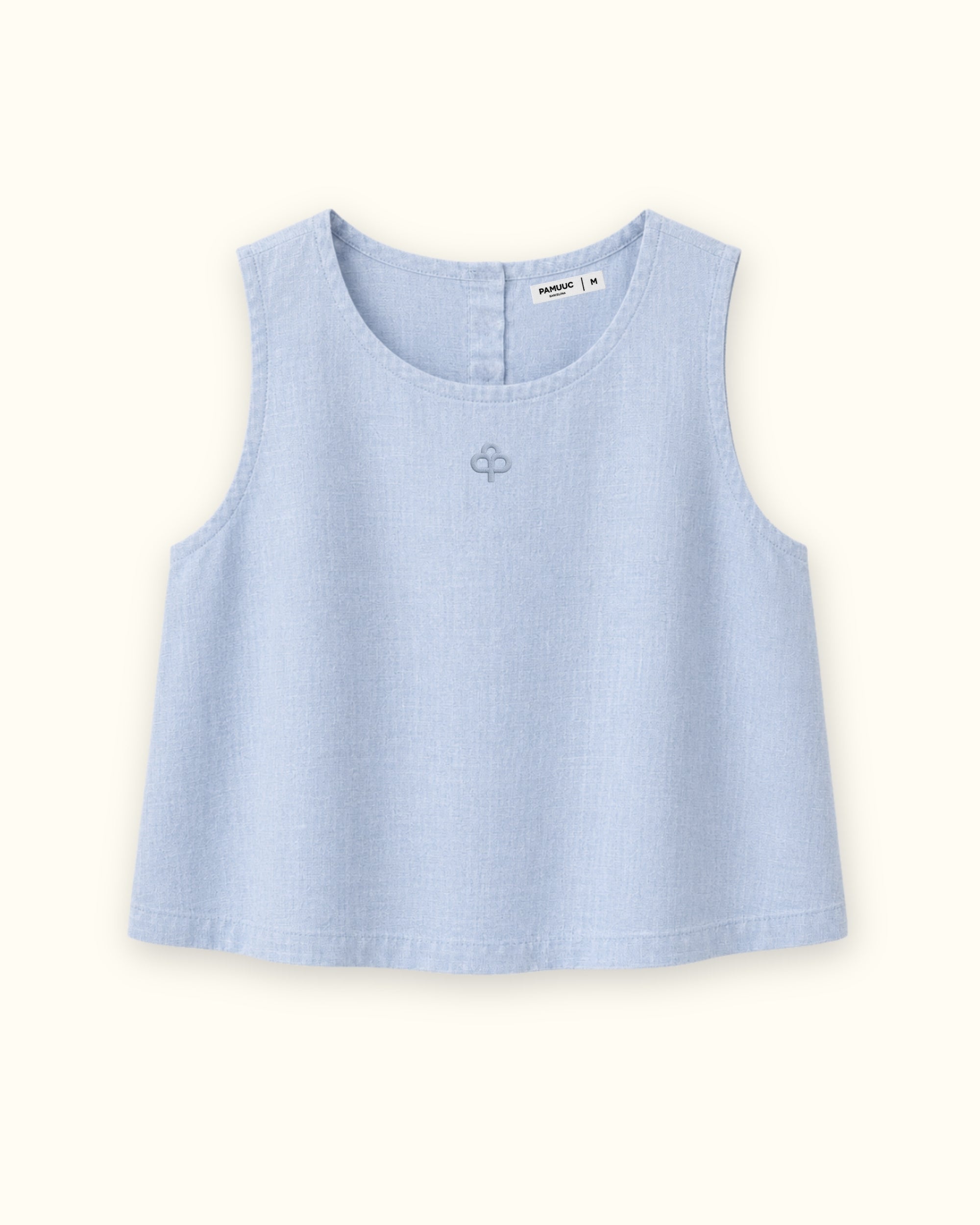 Sleeveless Linen Top
