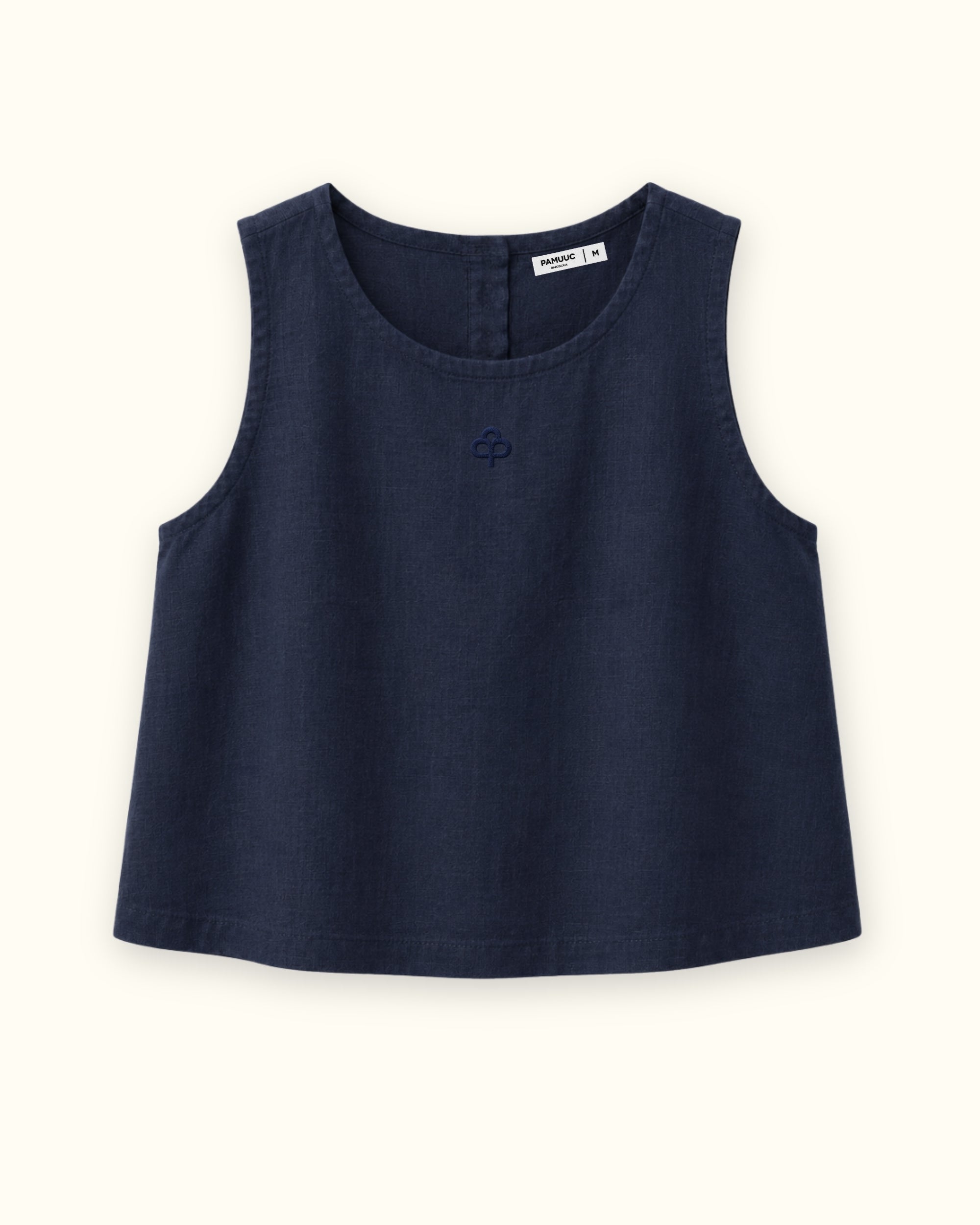 Sleeveless Linen Top