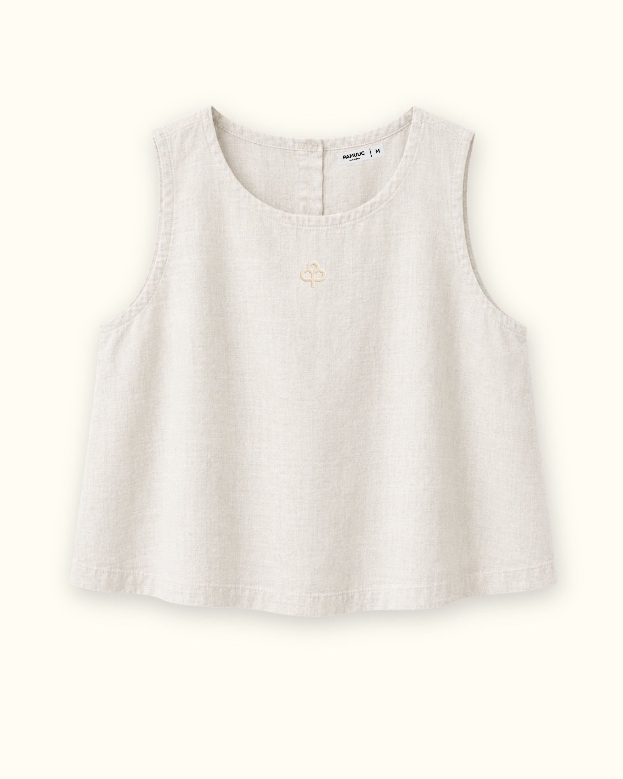 Sleeveless Linen Top