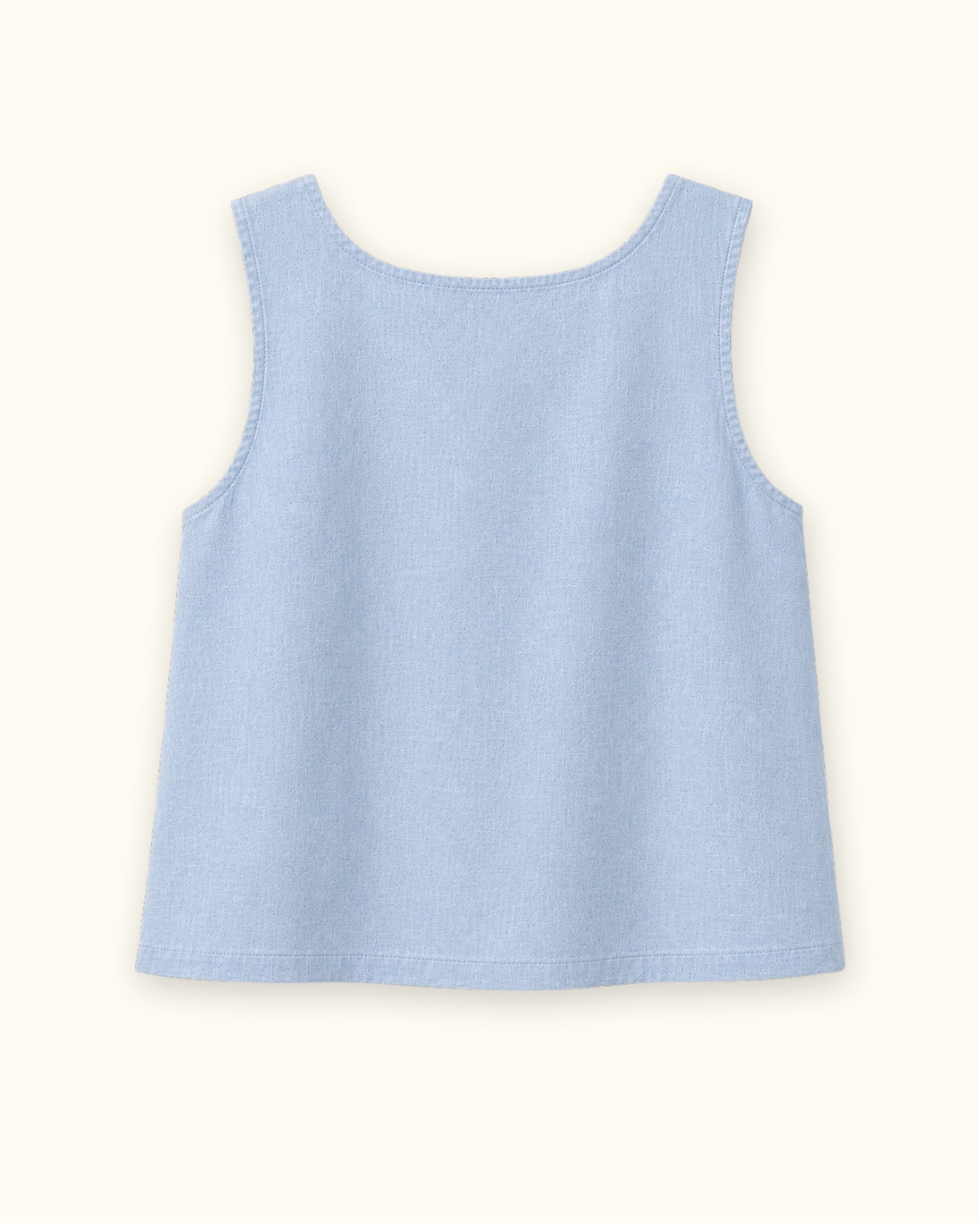 Square Neck Linen Top