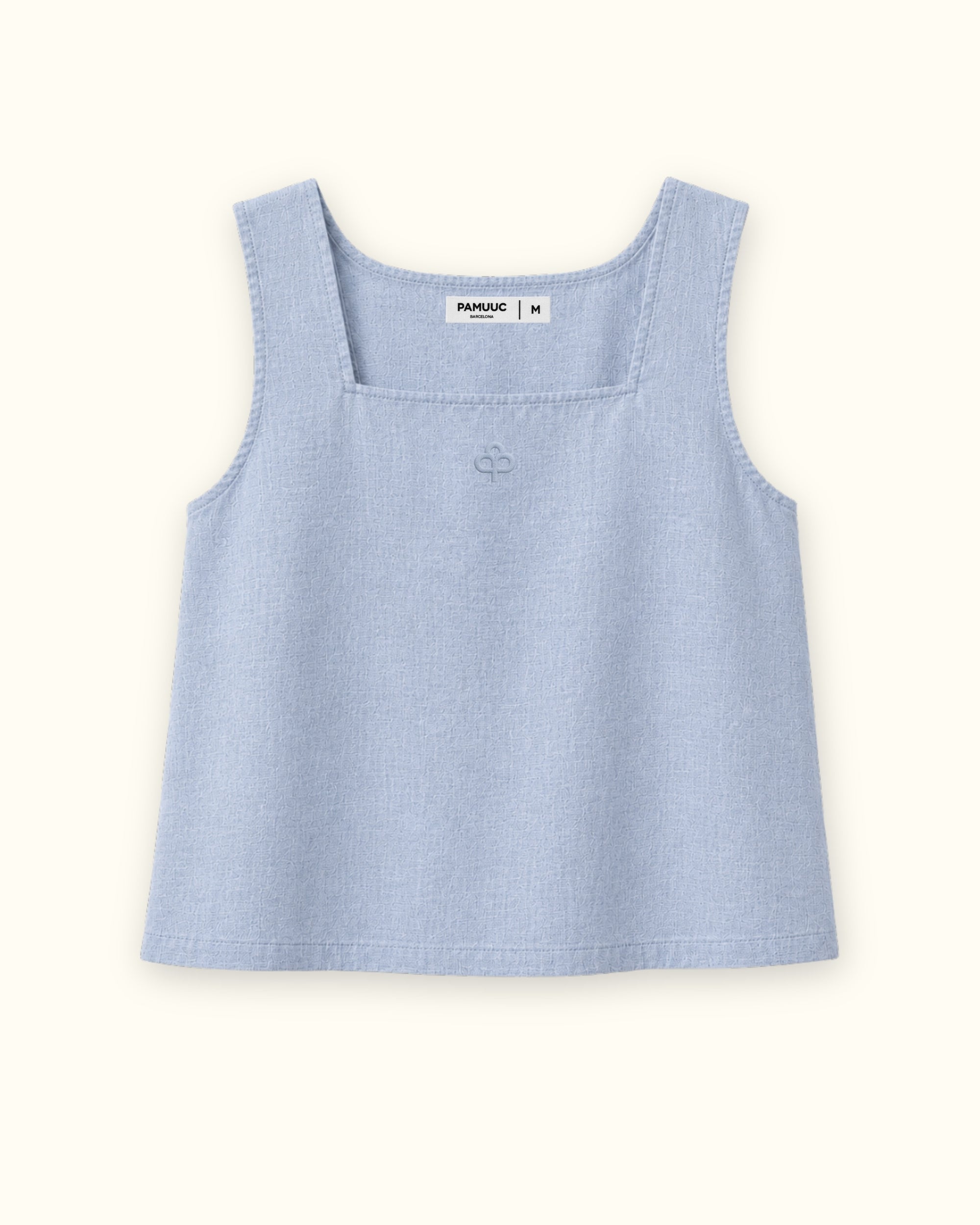 Square Neck Linen Top