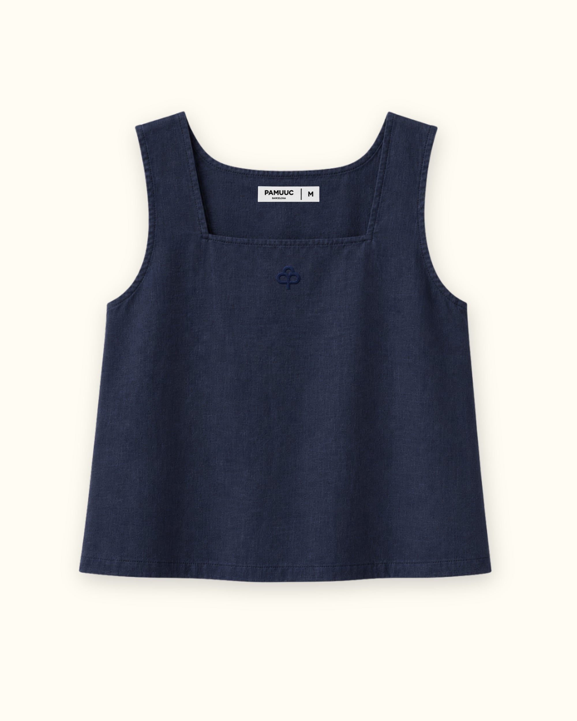 Square Neck Linen Top