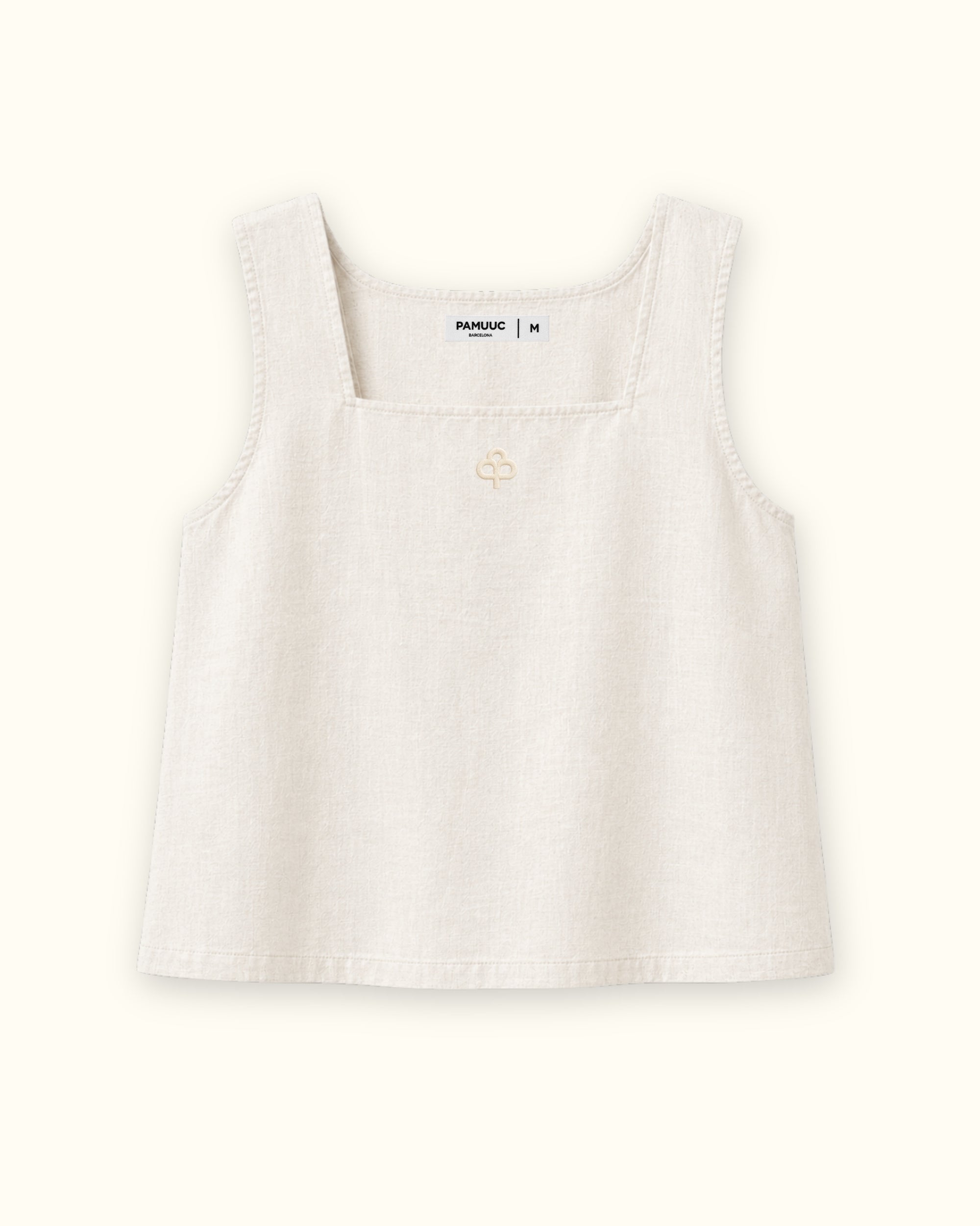 Square Neck Linen Top