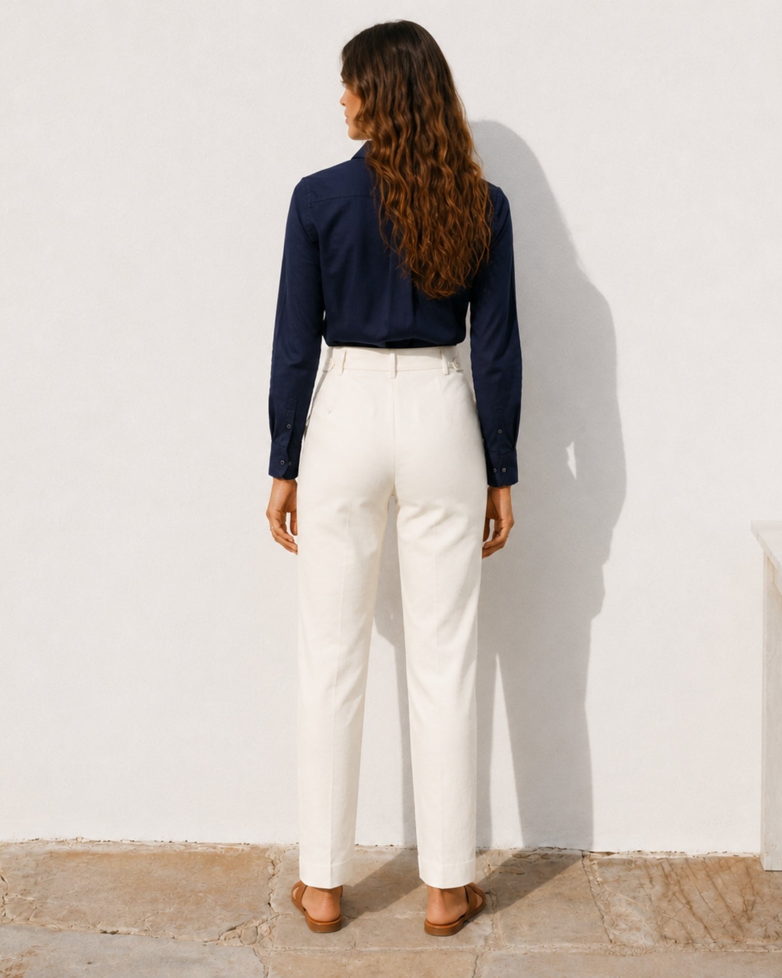 Straight Leg Linen Pants