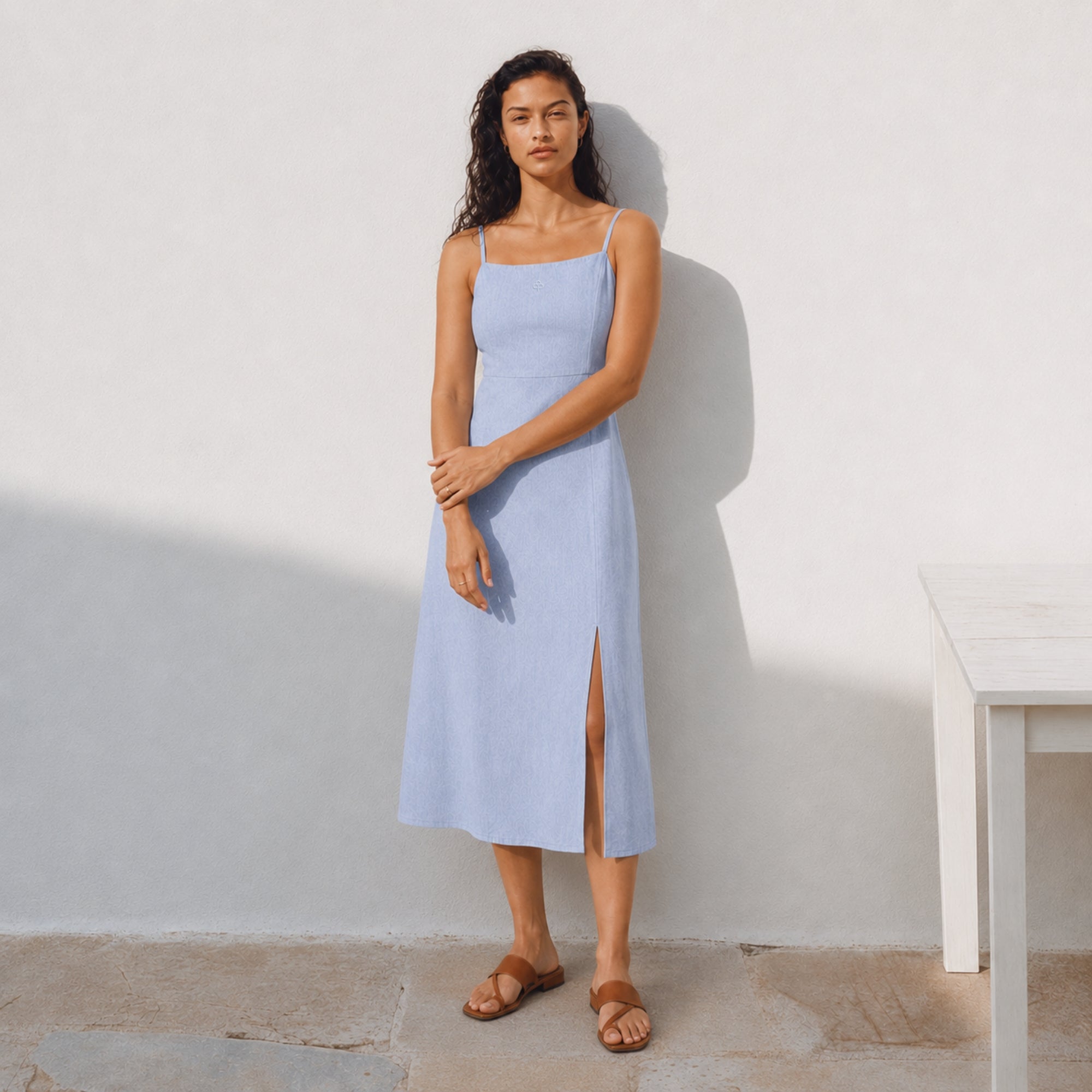 Robe Midi Coton Lin