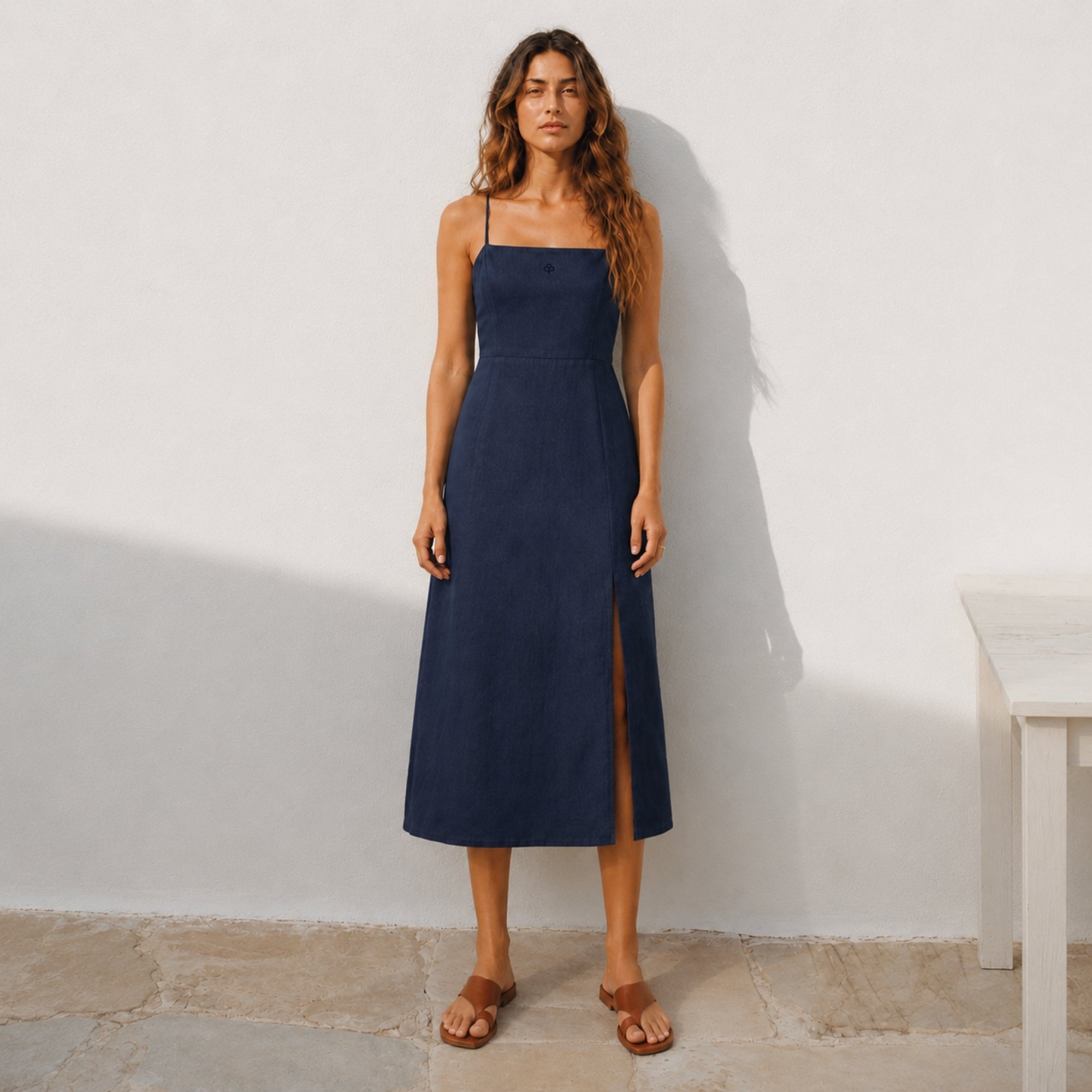 Robe midi en lin