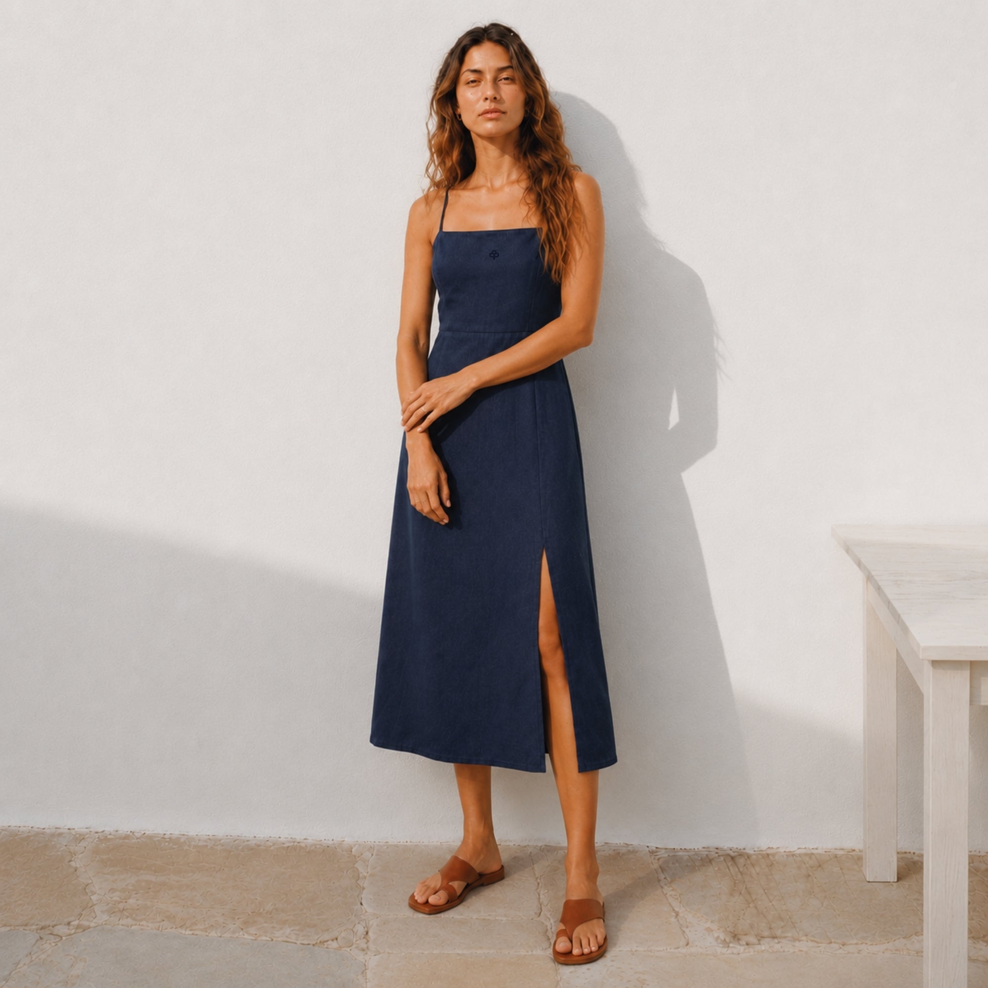 Robe midi en lin