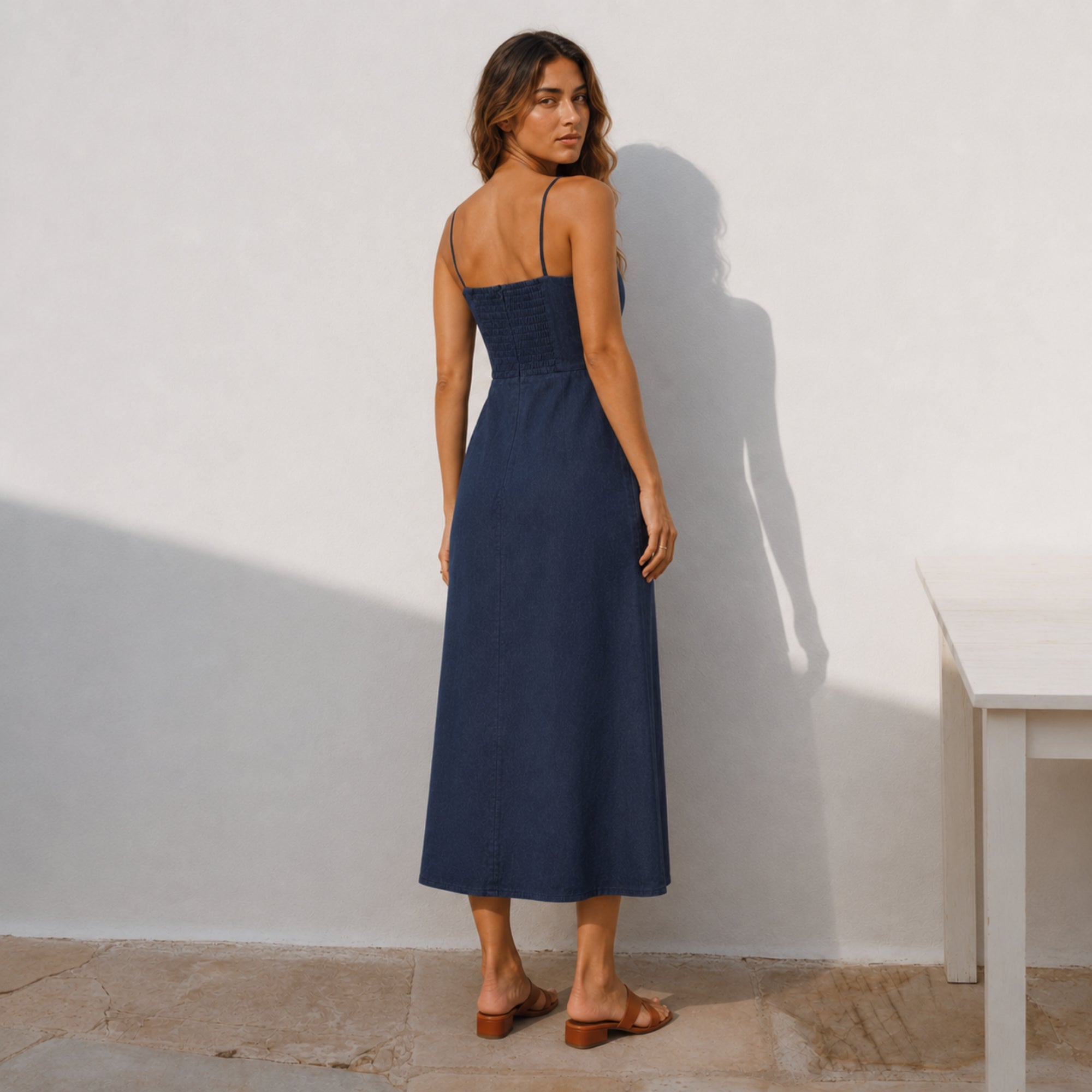 Robe Midi Coton Lin