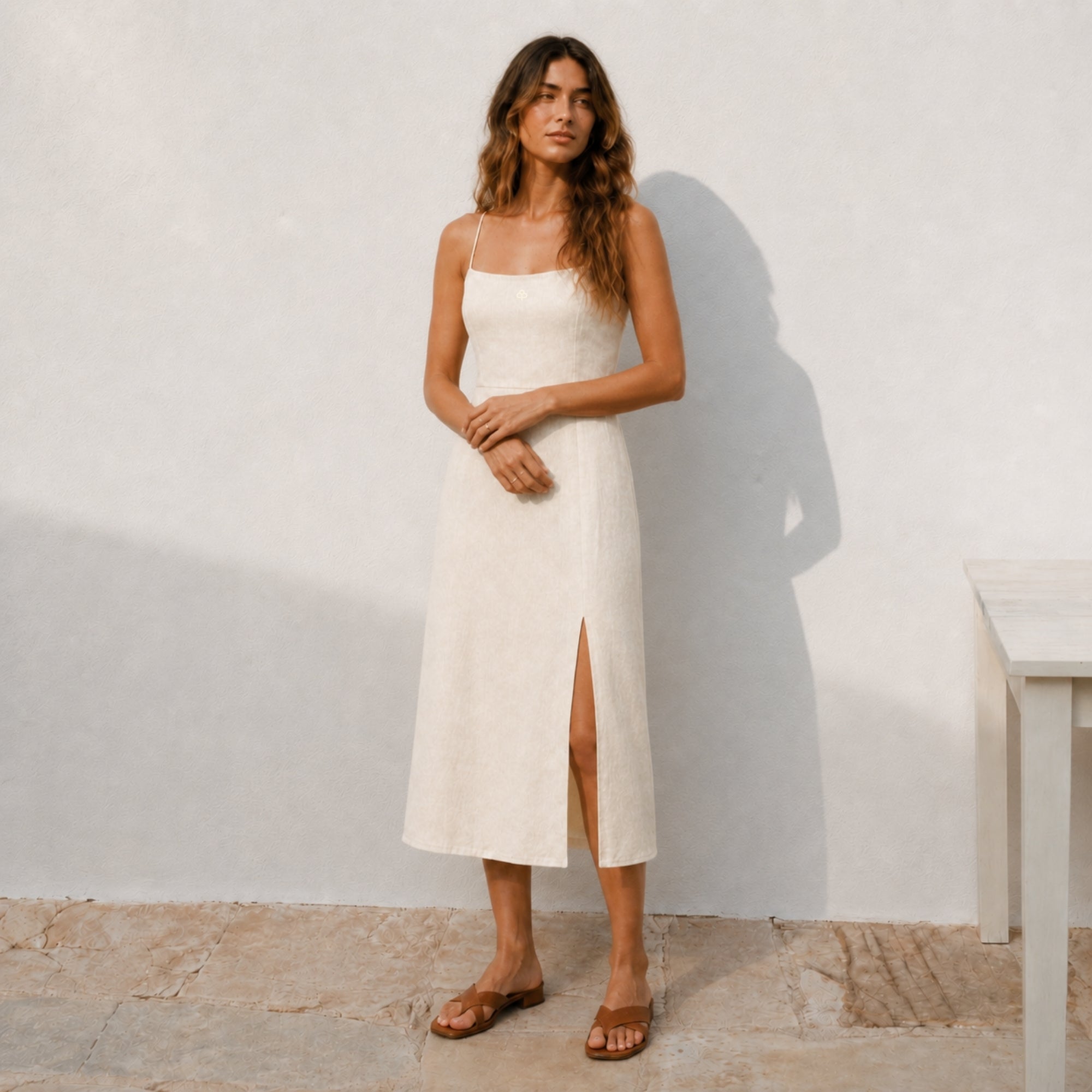 Robe midi en lin