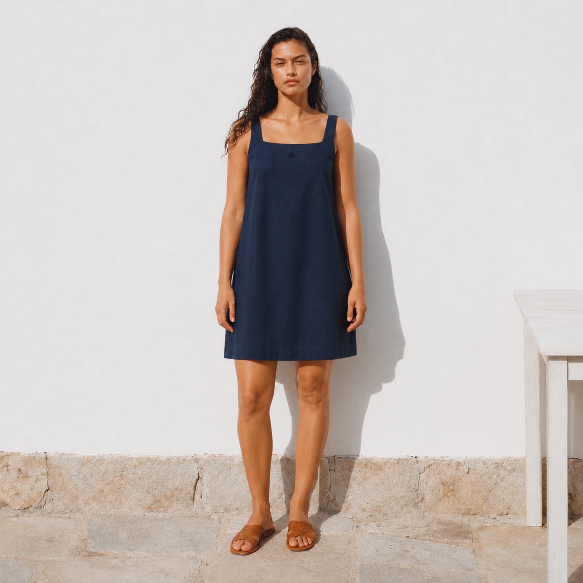 Robe mini en lin