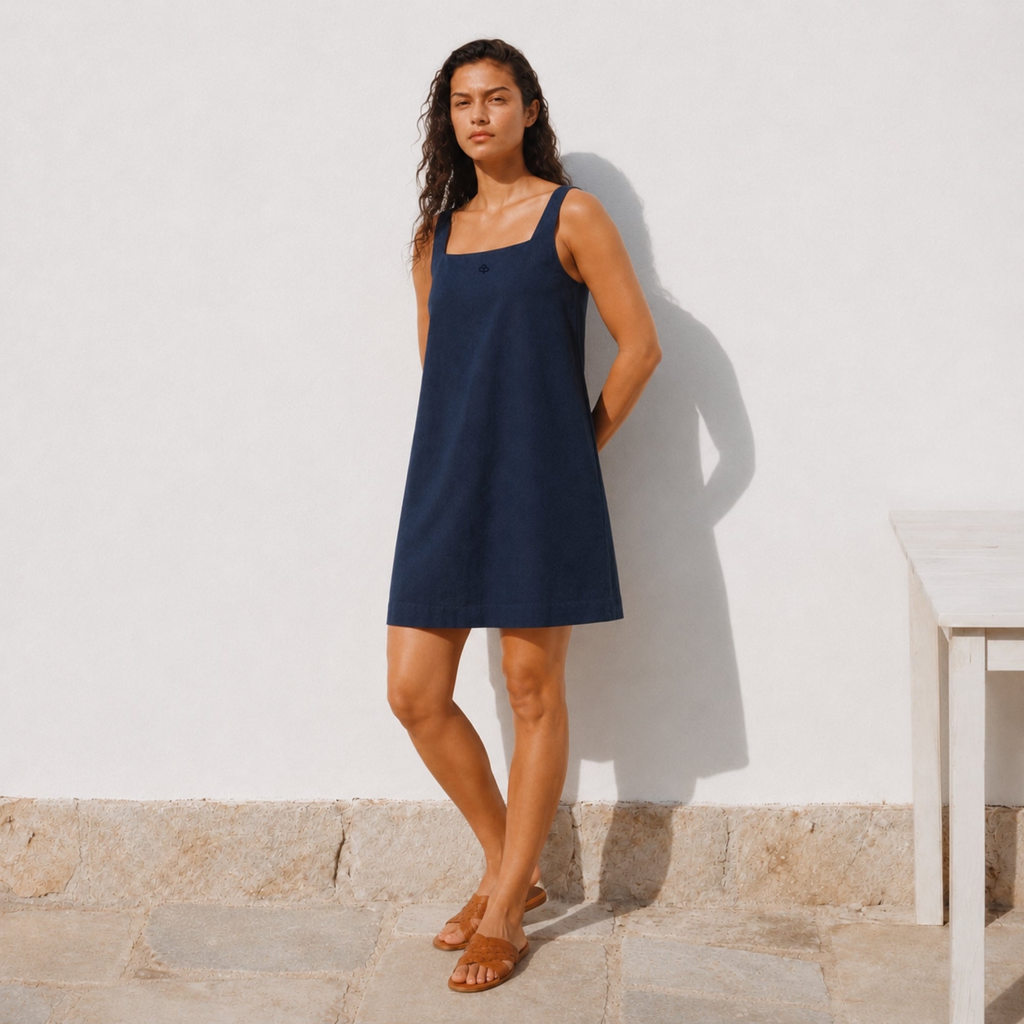 Robe mini en lin