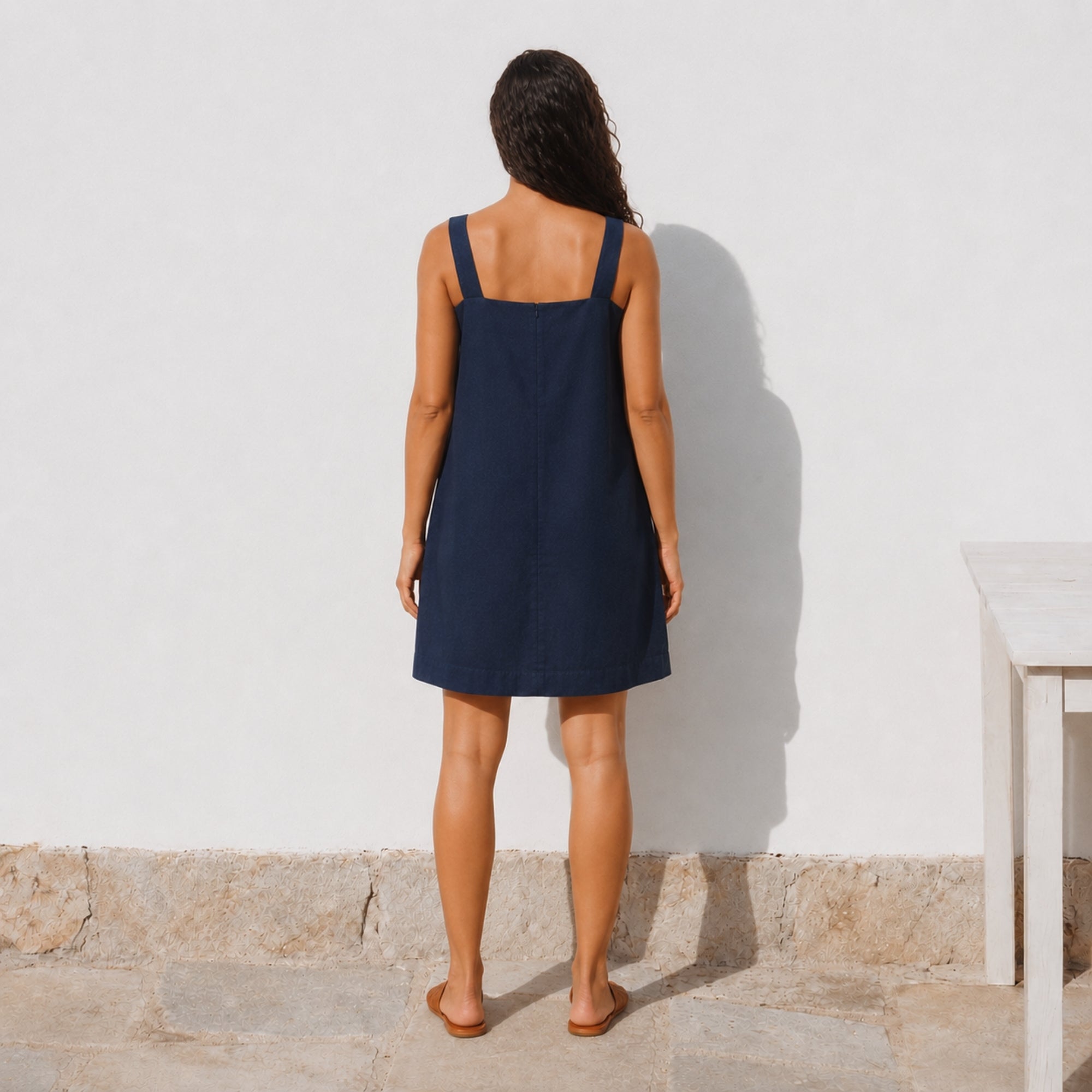 Robe mini en lin