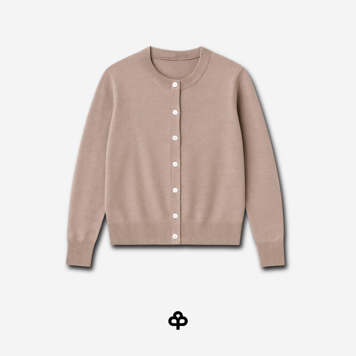 Cardigan Laine Mérinos — Beige