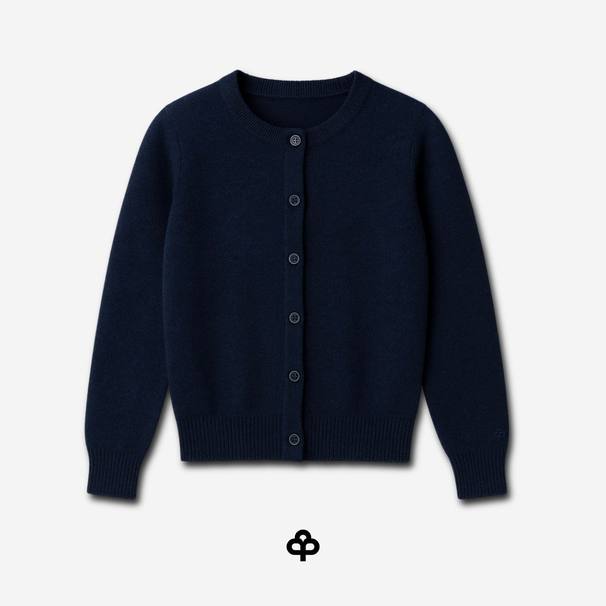 Cardigan Laine Mérinos — Bleu Marine
