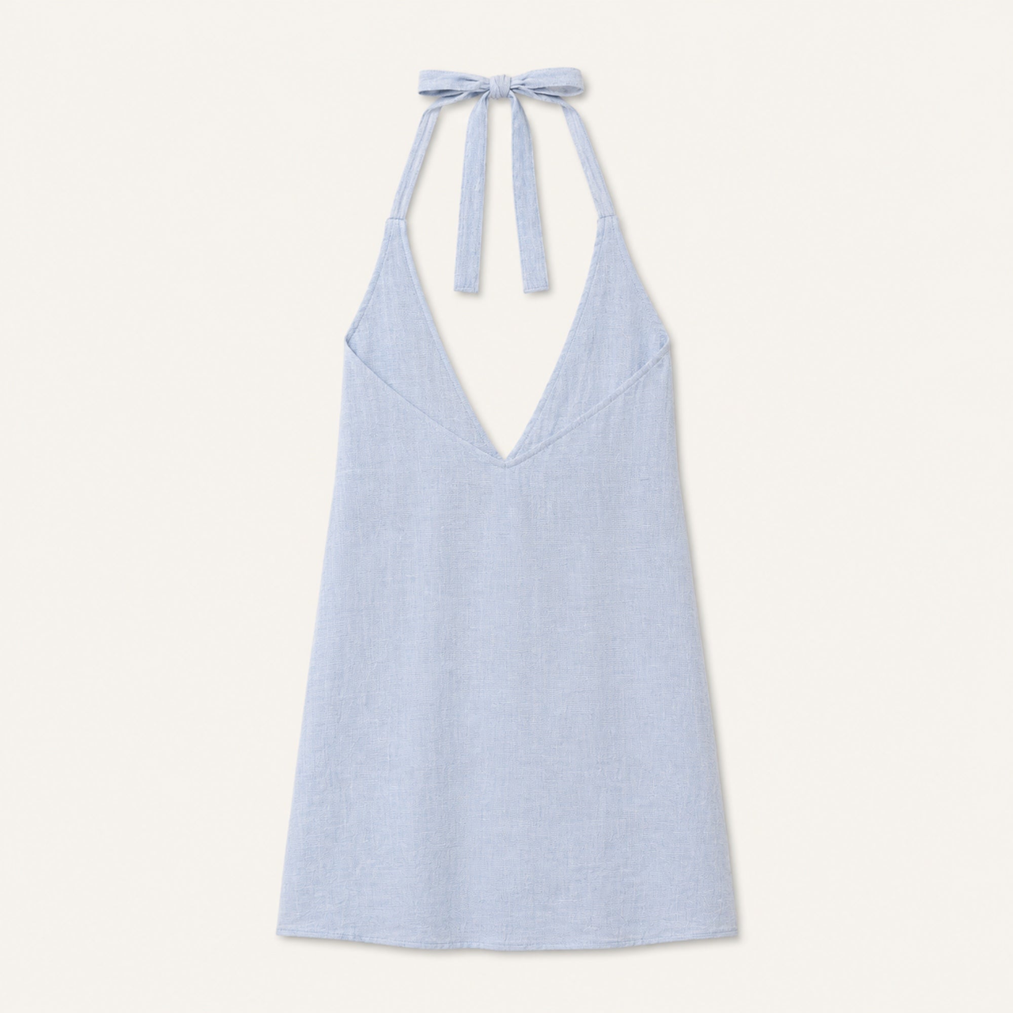 Robe Halter Coton Lin