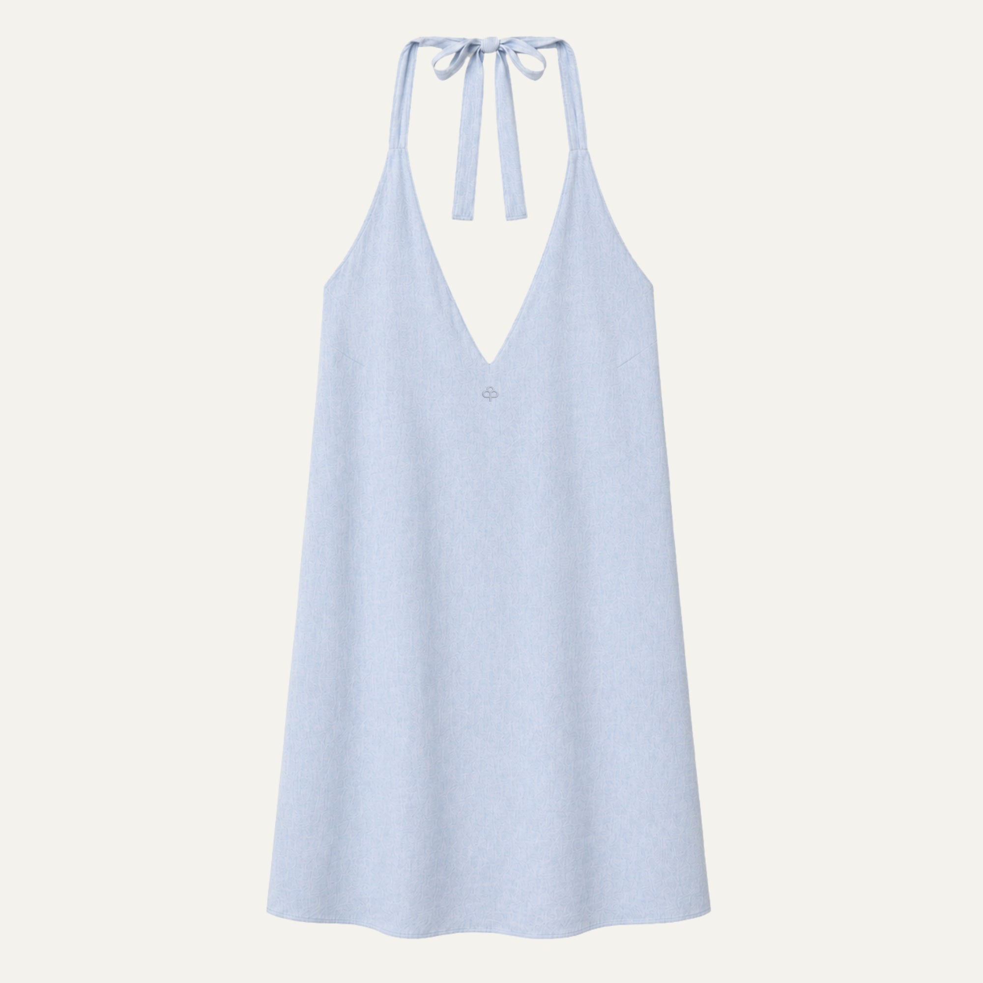 Robe Halter Coton Lin