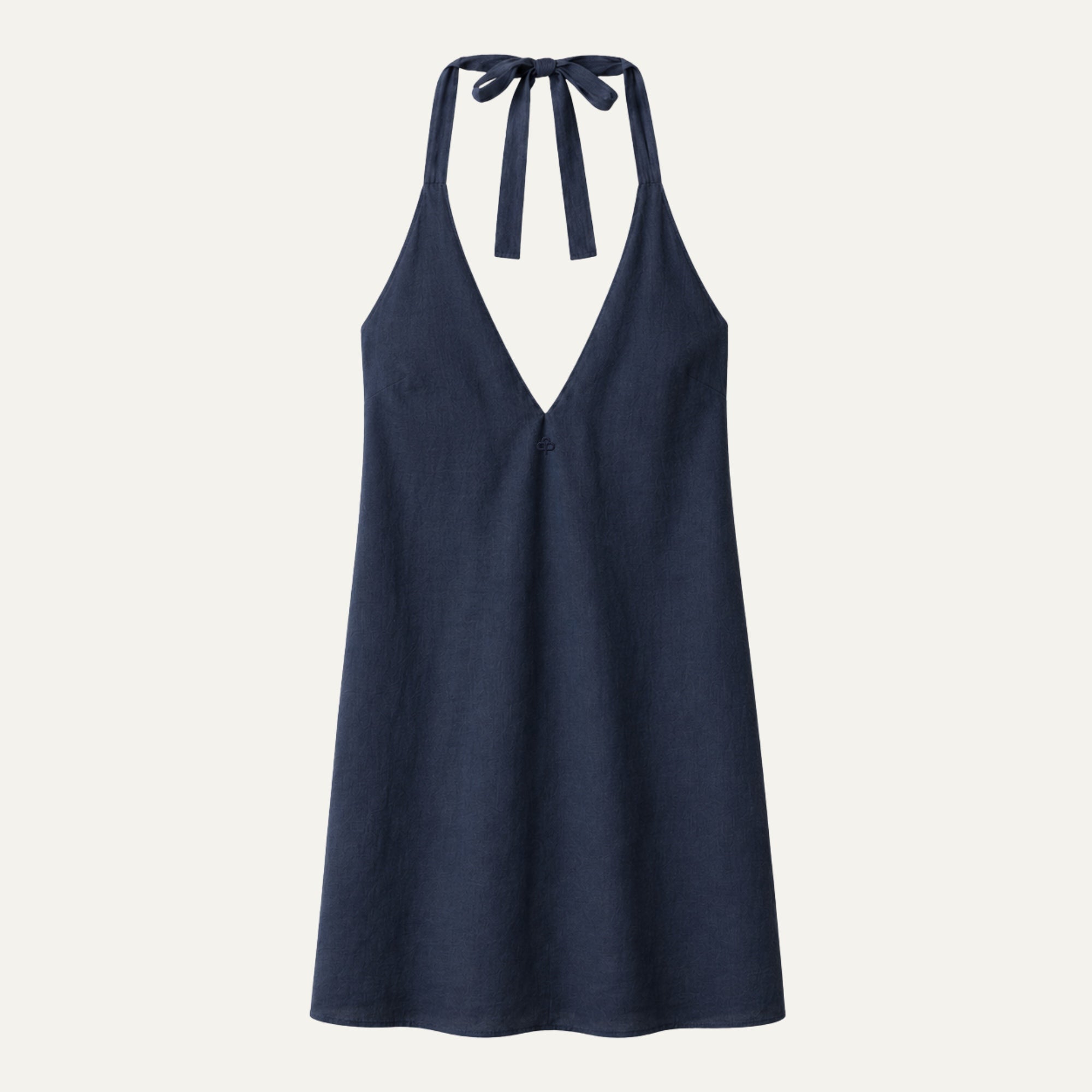 Robe Halter Coton Lin